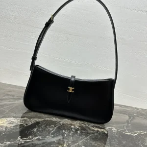 CELINE Black Leather Shoulder Bag image 1