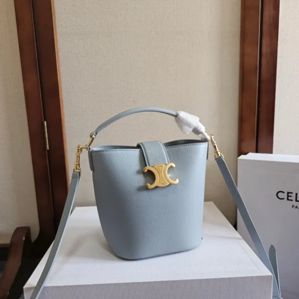 CELINE Mini Bucket Bag with Triomphe Logo image 1