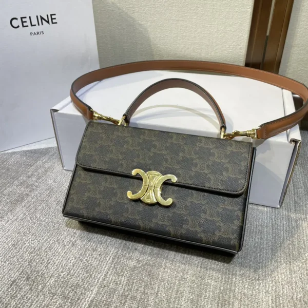 CELINE Monogram Box Triomphe Top Handle Bag image 1