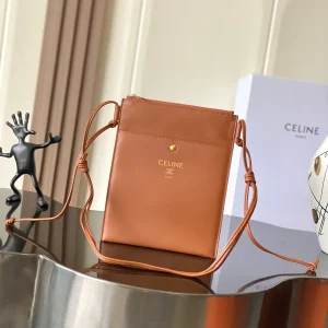 CELINE Lambskin Flat Crossbody Pouch image 1