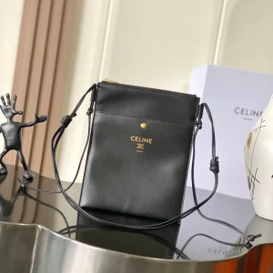 CELINE Black Lambskin Crossbody Bag image 1
