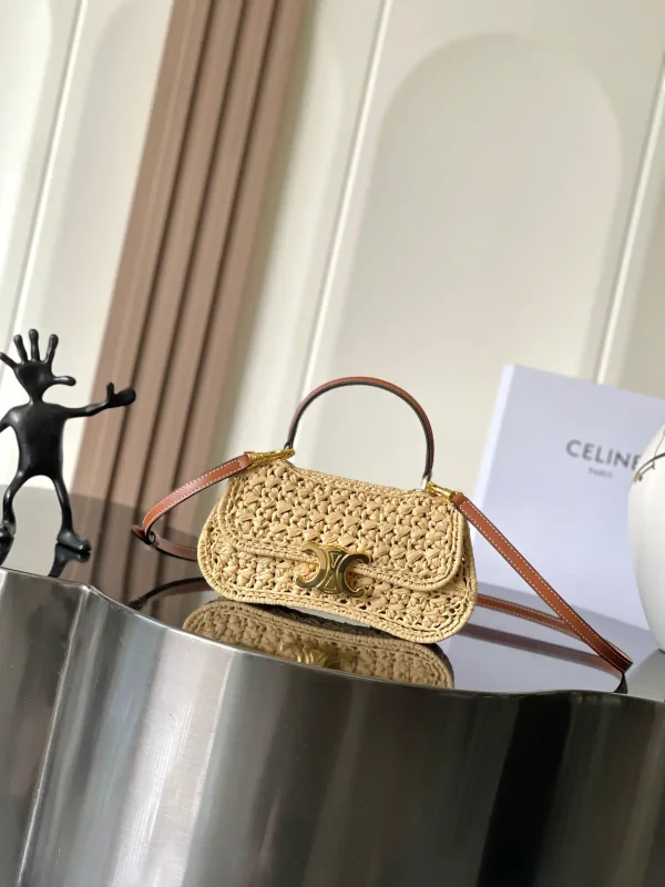 CELINE Teen Lola Woven Top Handle Bag image 1