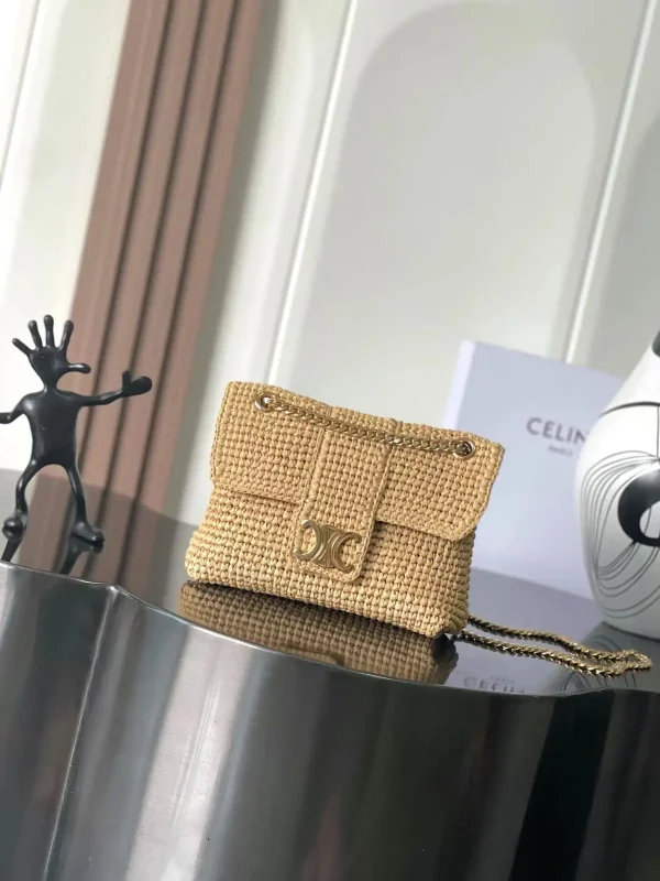 CELINE Teen Victoire Woven Shoulder Bag image 1