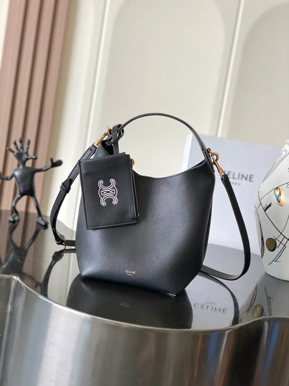 CELINE Teen Hobo Bag with Detachable Pouch image 1