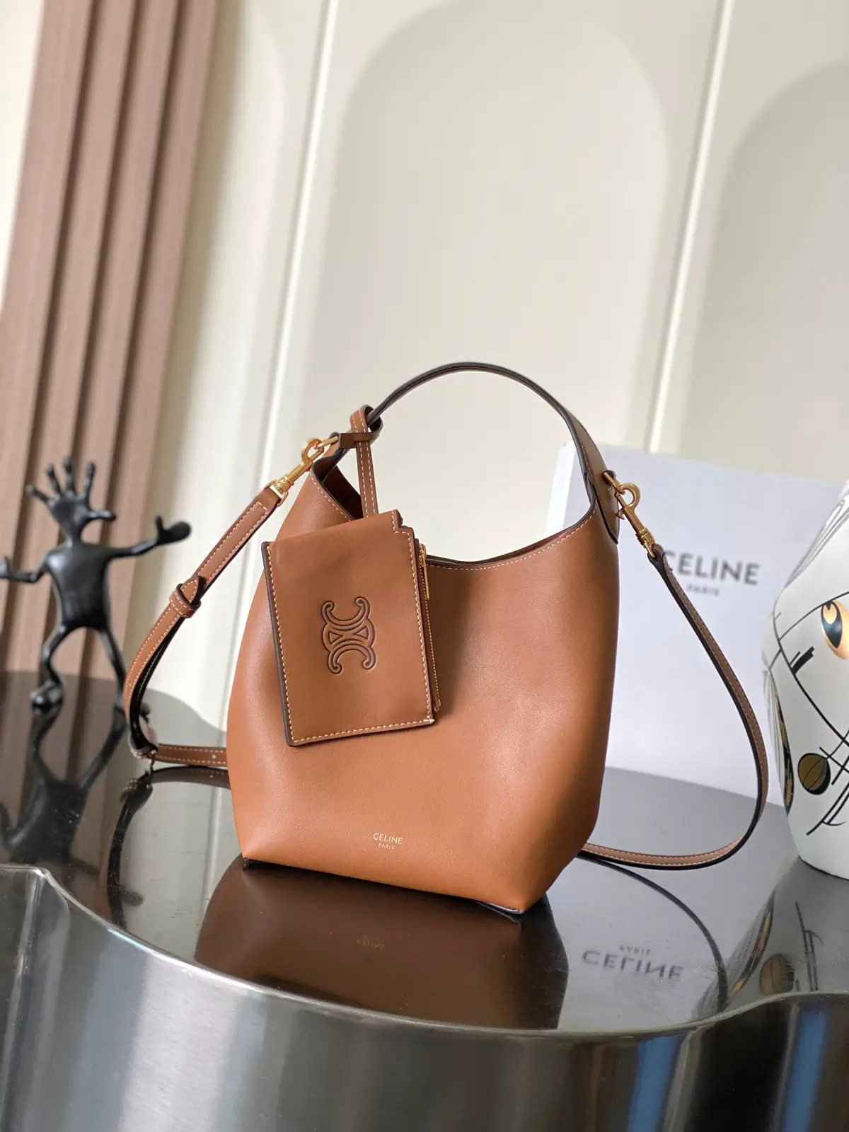 CELINE Teen Hobo Bag with Detachable Pouch image 1