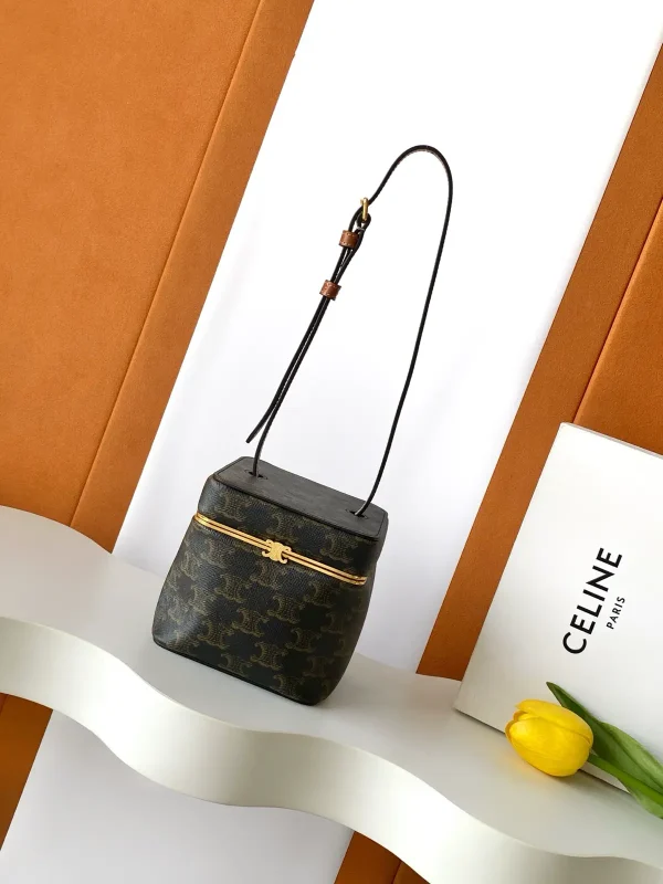CELINE Triomphe Frame Monogram Box Bag image 1