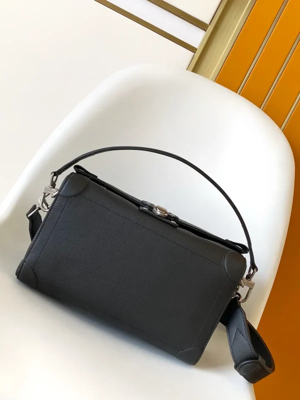 Louis Vuitton Black Leather Soul Trunk East West Top Handle Bag image 1