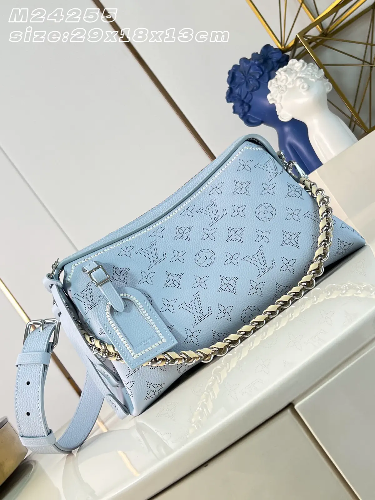 Louis Vuitton Light Blue Mahina Hand It All Small Bag image 1