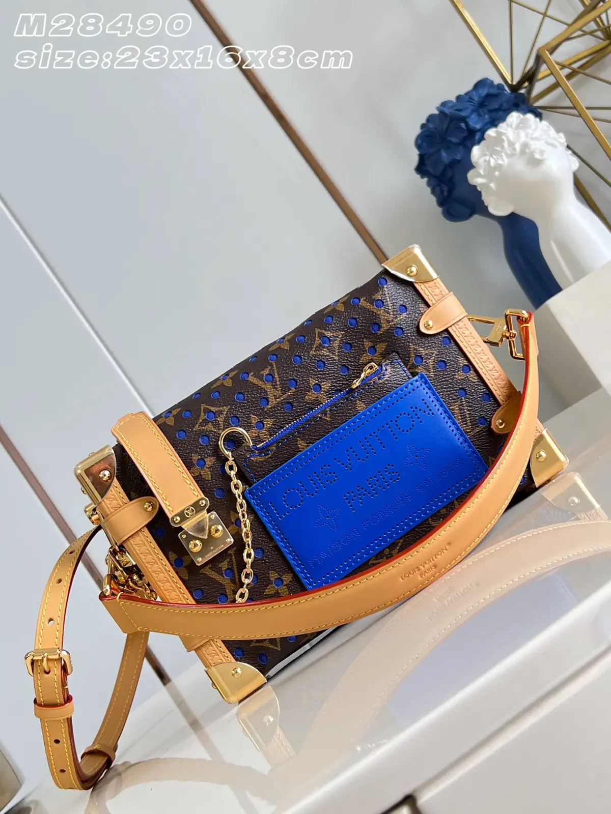 Louis Vuitton Side Trunk MM Monogram Perfo Bag image 1