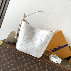 Louis Vuitton White Embroidered Monogram Bucket Bag image 1