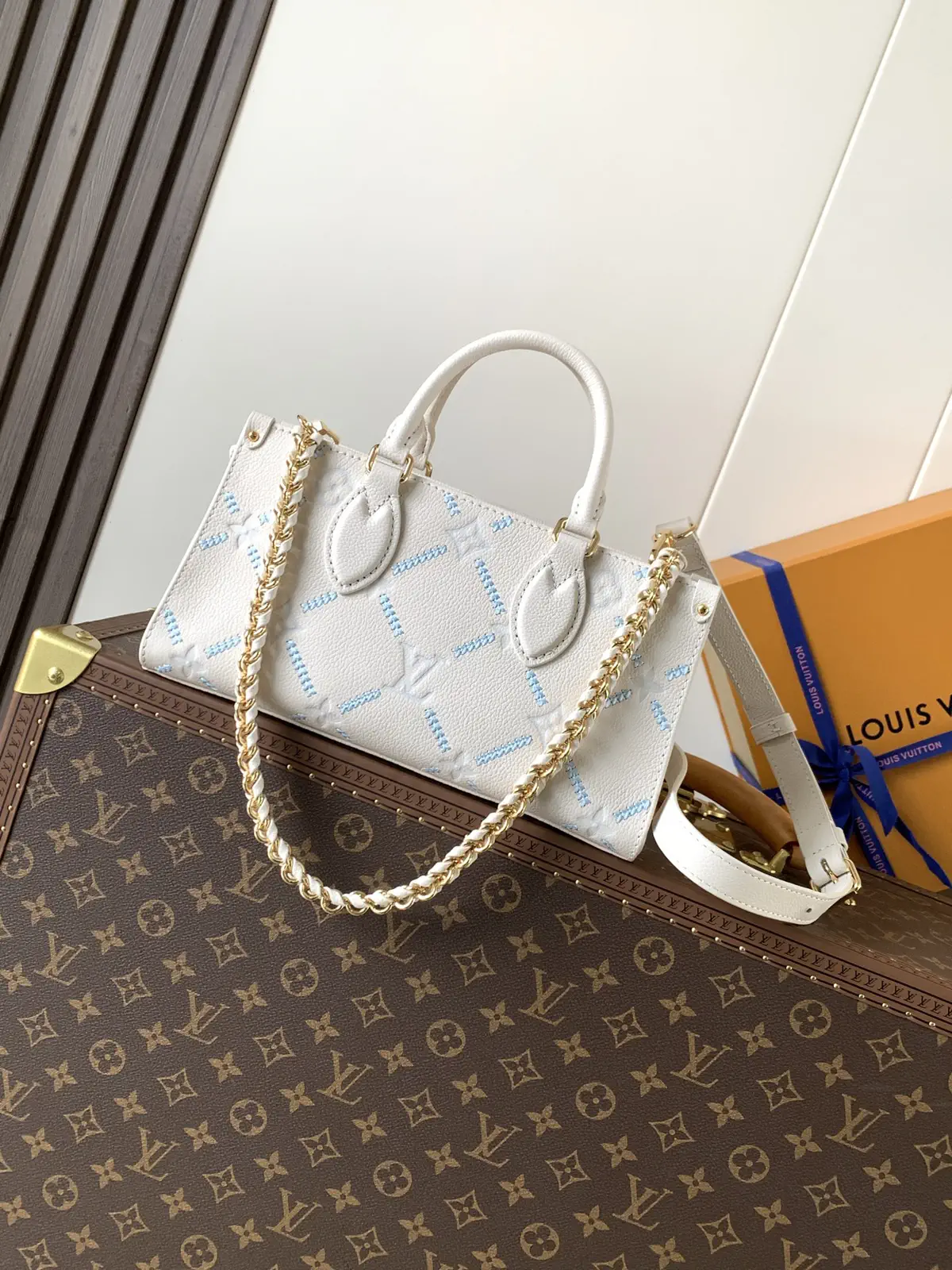 Louis Vuitton OnTheGo East West Monogram Empreinte Top Handle Bag image 1