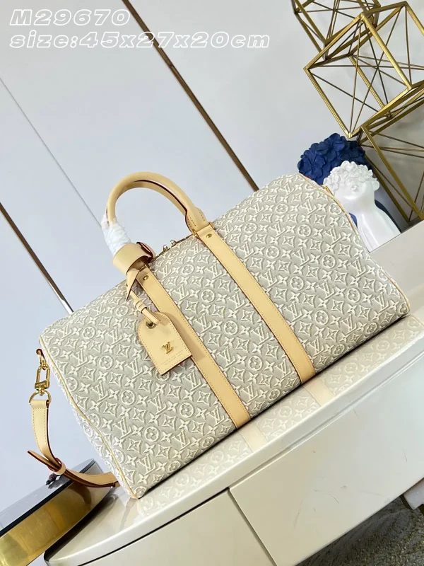 Louis Vuitton Monogram Emblème Canvas Keepall Bandoulière 45 Duffle Bag image 1