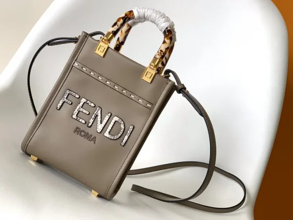 FENDI Mini Sunshine Shopper Top Handle Bag image 1
