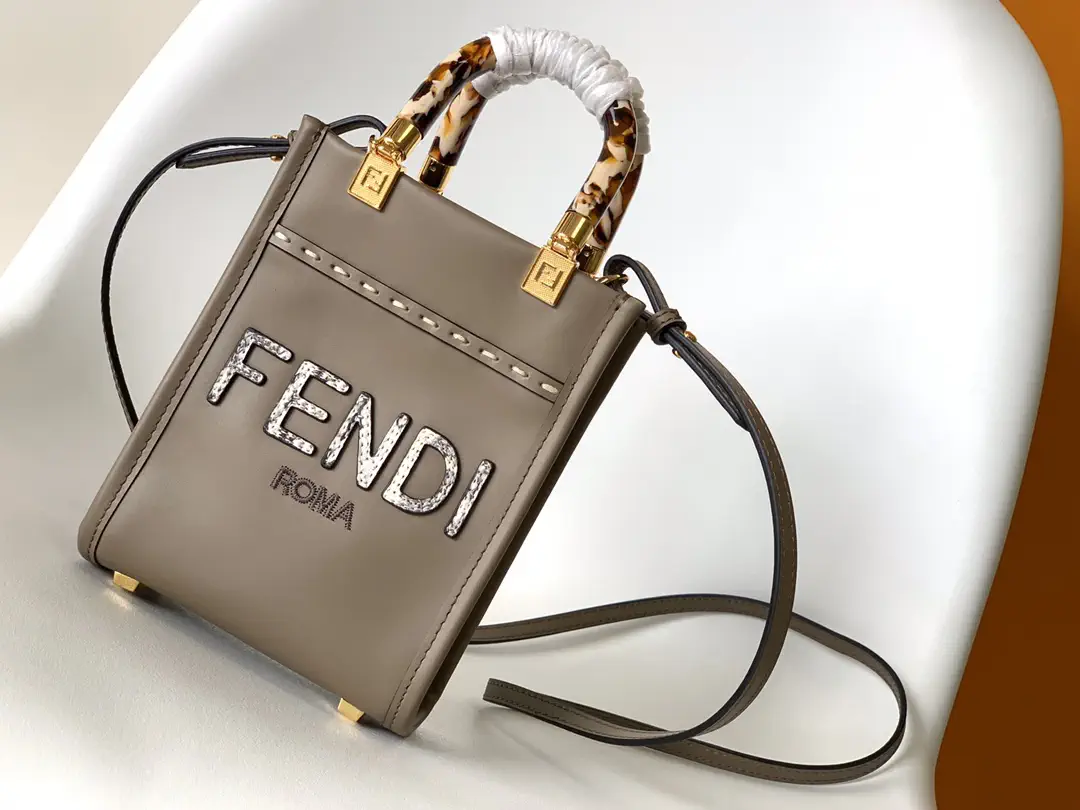 FENDI Mini Sunshine Shopper Top Handle Bag image 1