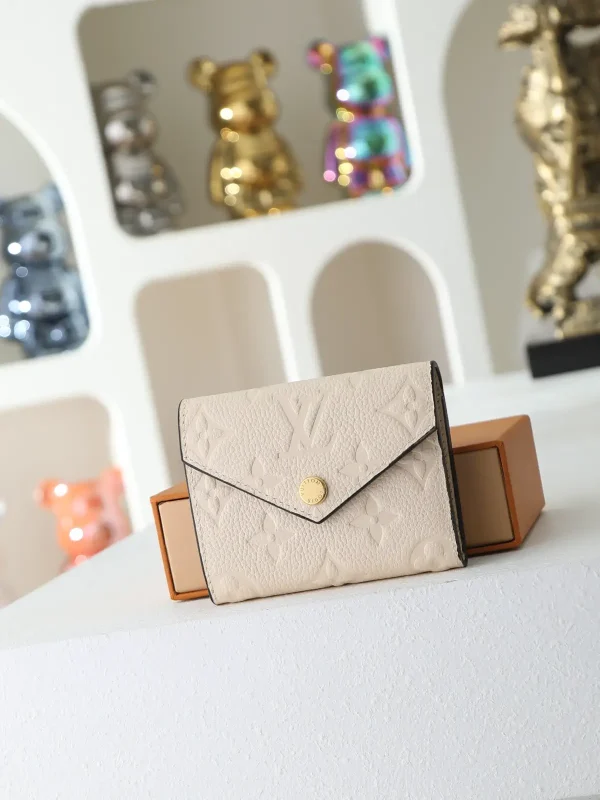 Louis Vuitton Cream Monogram Empreinte Zoe Wallet image 1