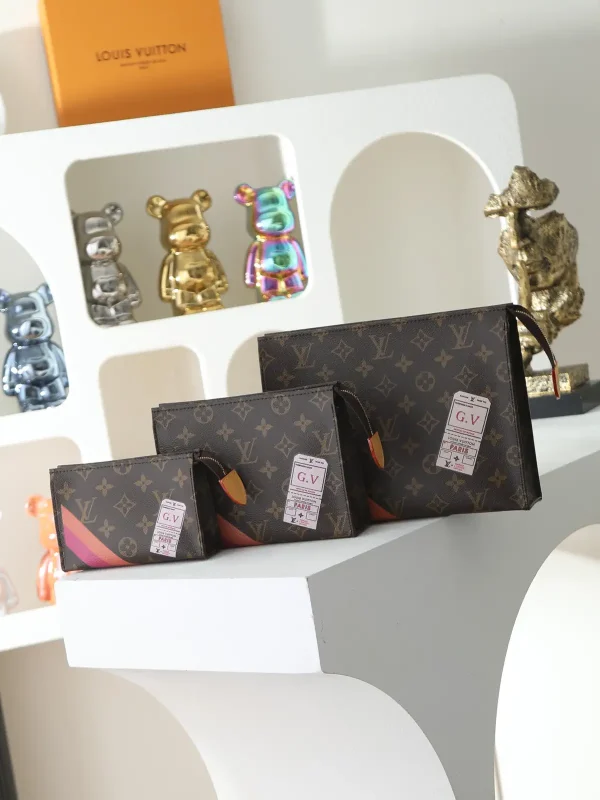 Louis Vuitton Monogram Trio Toiletry Bag Set image 1