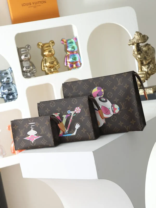 Louis Vuitton x Takashi Murakami Trio Toiletry Bag image 1