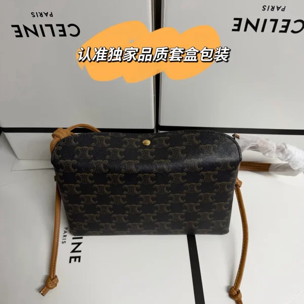 CELINE Monogram Trio Flap Crossbody Bag image 1