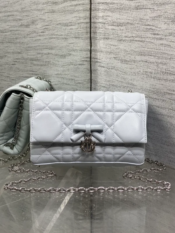 Dior Quilted Bow Chain WOC Crossbody Bag image 1
