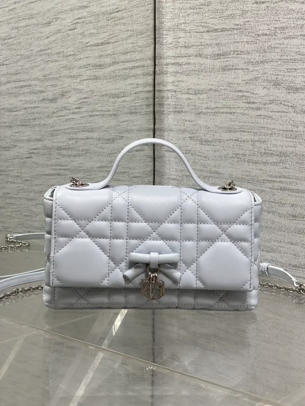 Dior Quilted Bow Chain WOC Top Handle Bag image 1
