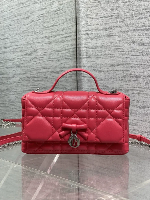 Dior Quilted Bow Chain Top Handle Bag image 1