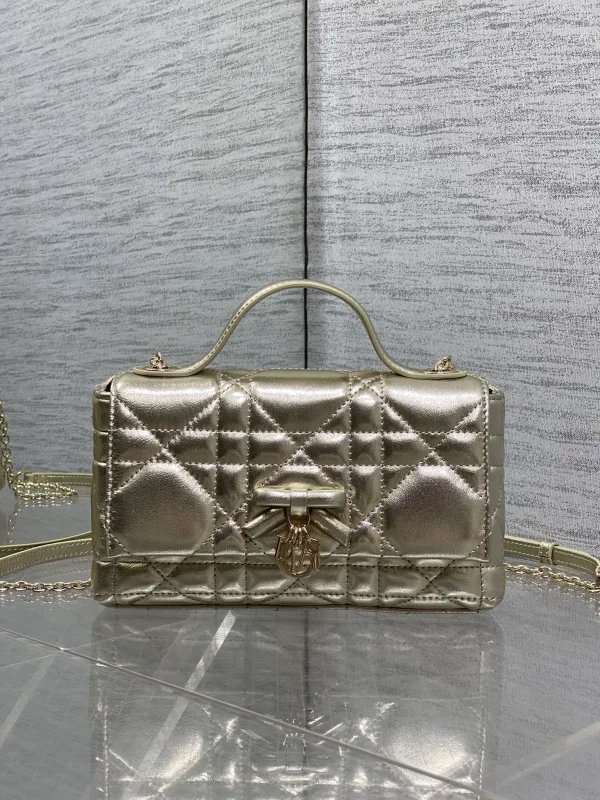 Dior Quilted Bow Chain Top Handle Bag image 1