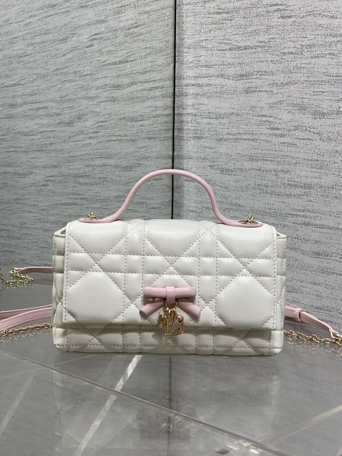 Dior Quilted Bow Chain WOC Bag image 1