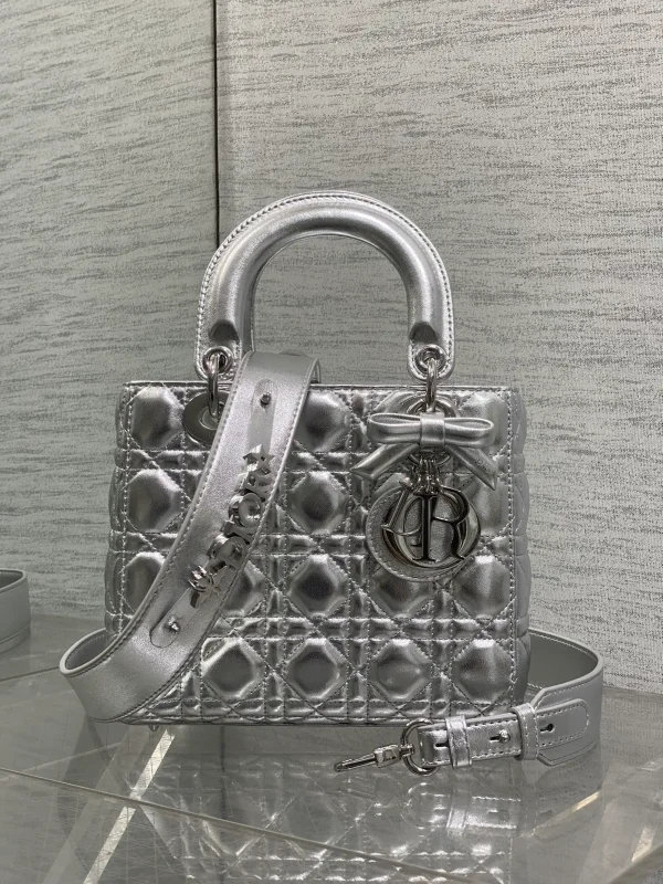 Dior Quilted Bow Detail Top Handle Bag image 1