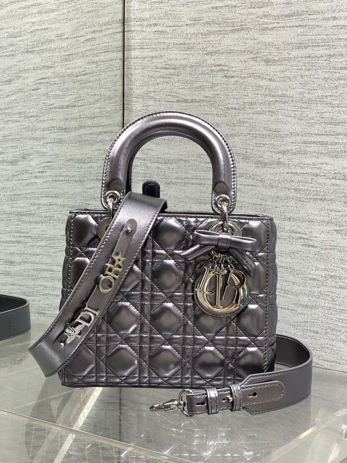 Dior Quilted Bow Top Handle Bag image 1