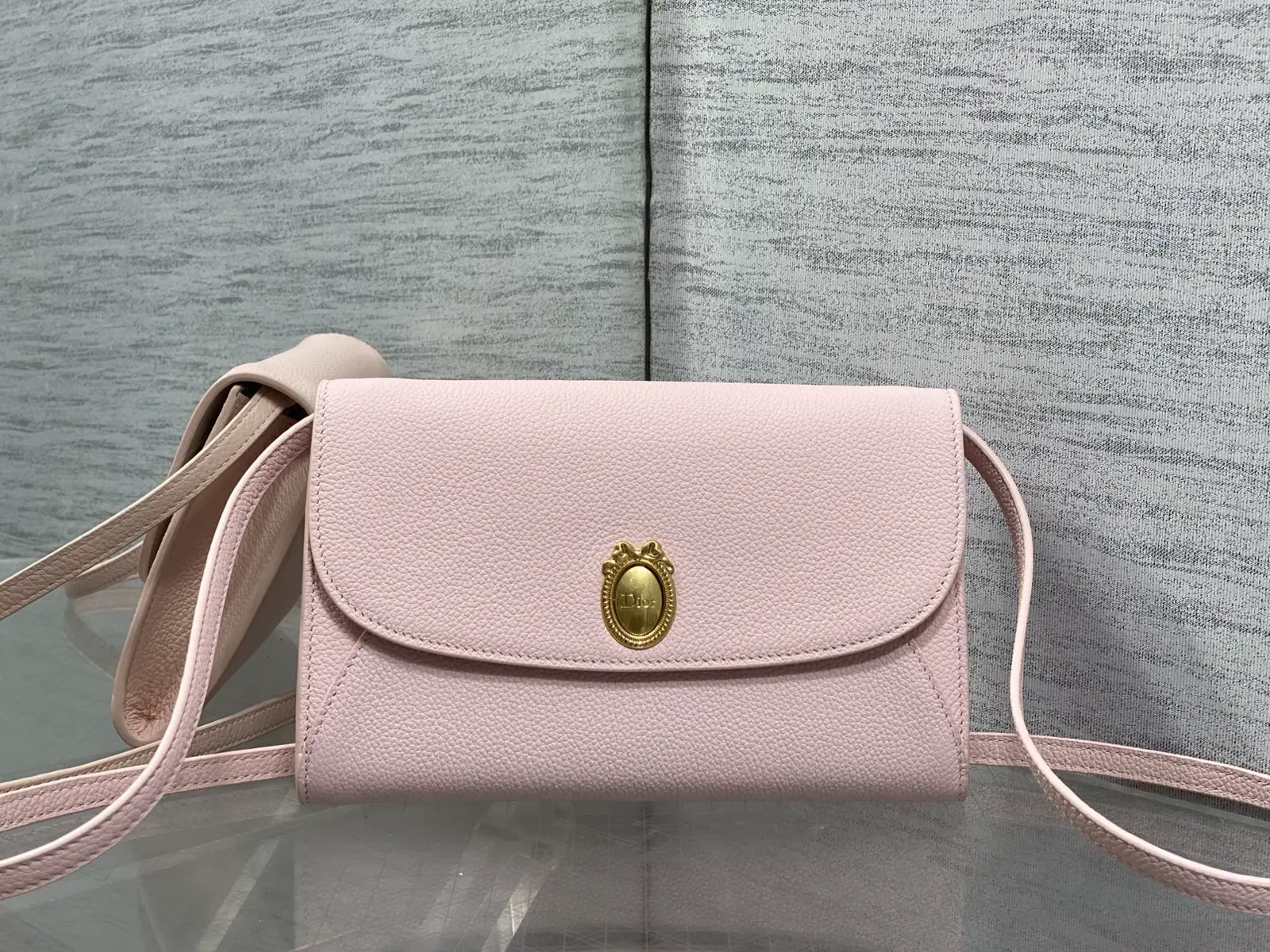 Dior Medaillon Pink Leather Crossbody Bag image 1