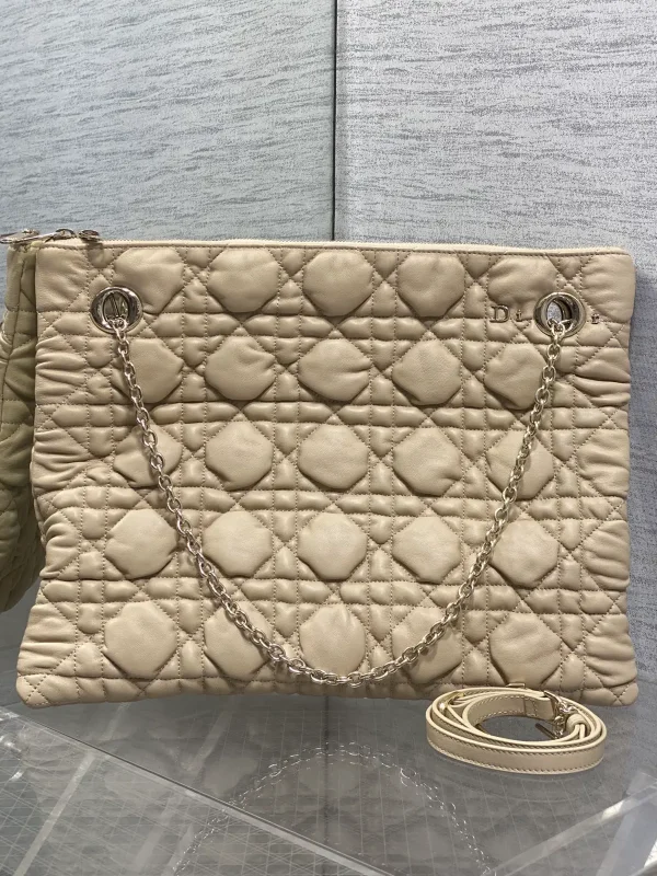 Dior Beige Quilted Shoulder Bag image 1