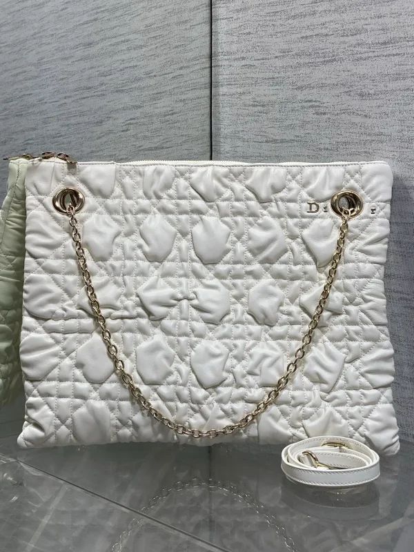 Dior White Quilted Shoulder Bag image 1