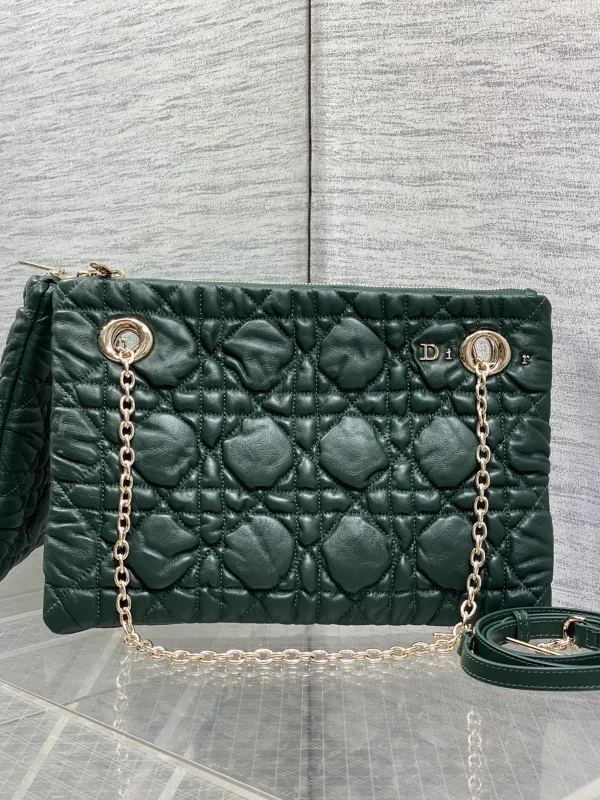 Dior Quilted Shoulder Bag with Chain Strap image 1