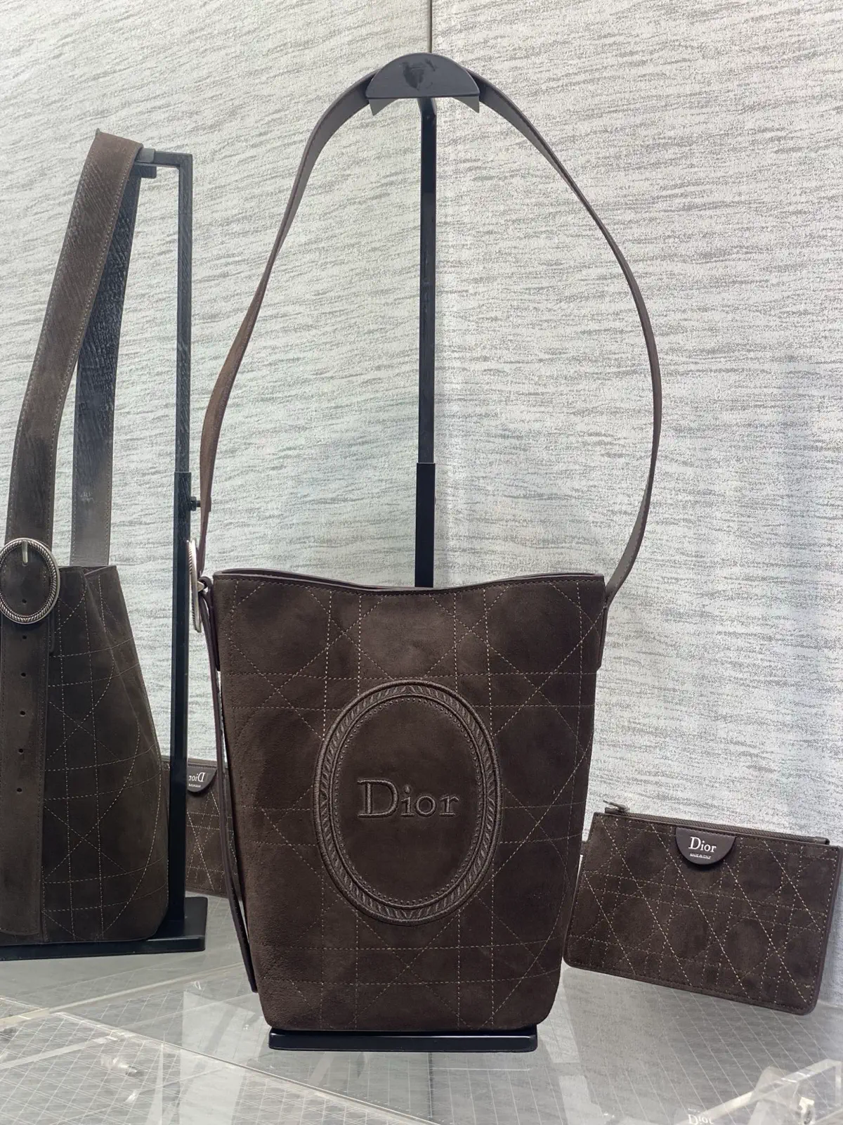 Dior Medaillon Quilted Bucket Bag image 1