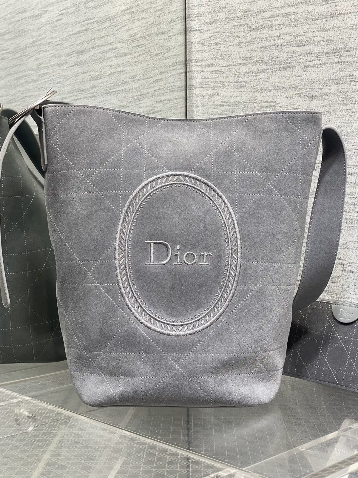 Dior Medaillon Quilted Bucket Bag image 1