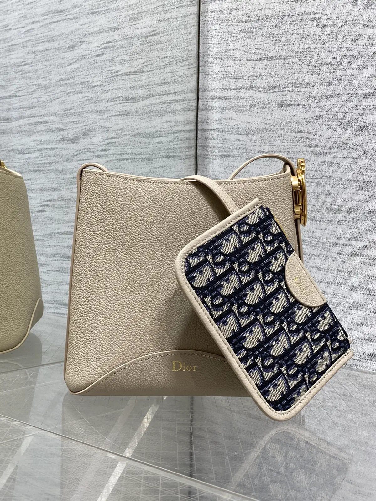 Dior Beige Medaillon Small Bucket Bag image 1