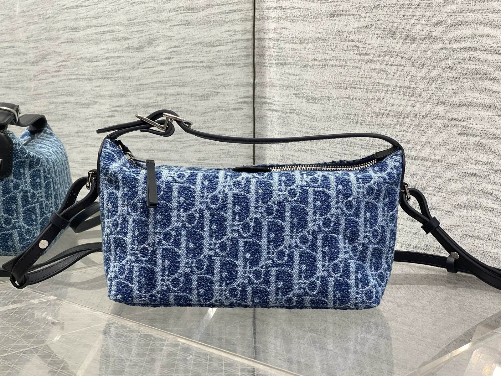 Dior Oblique Denim Nomad Crossbody Bag image 1