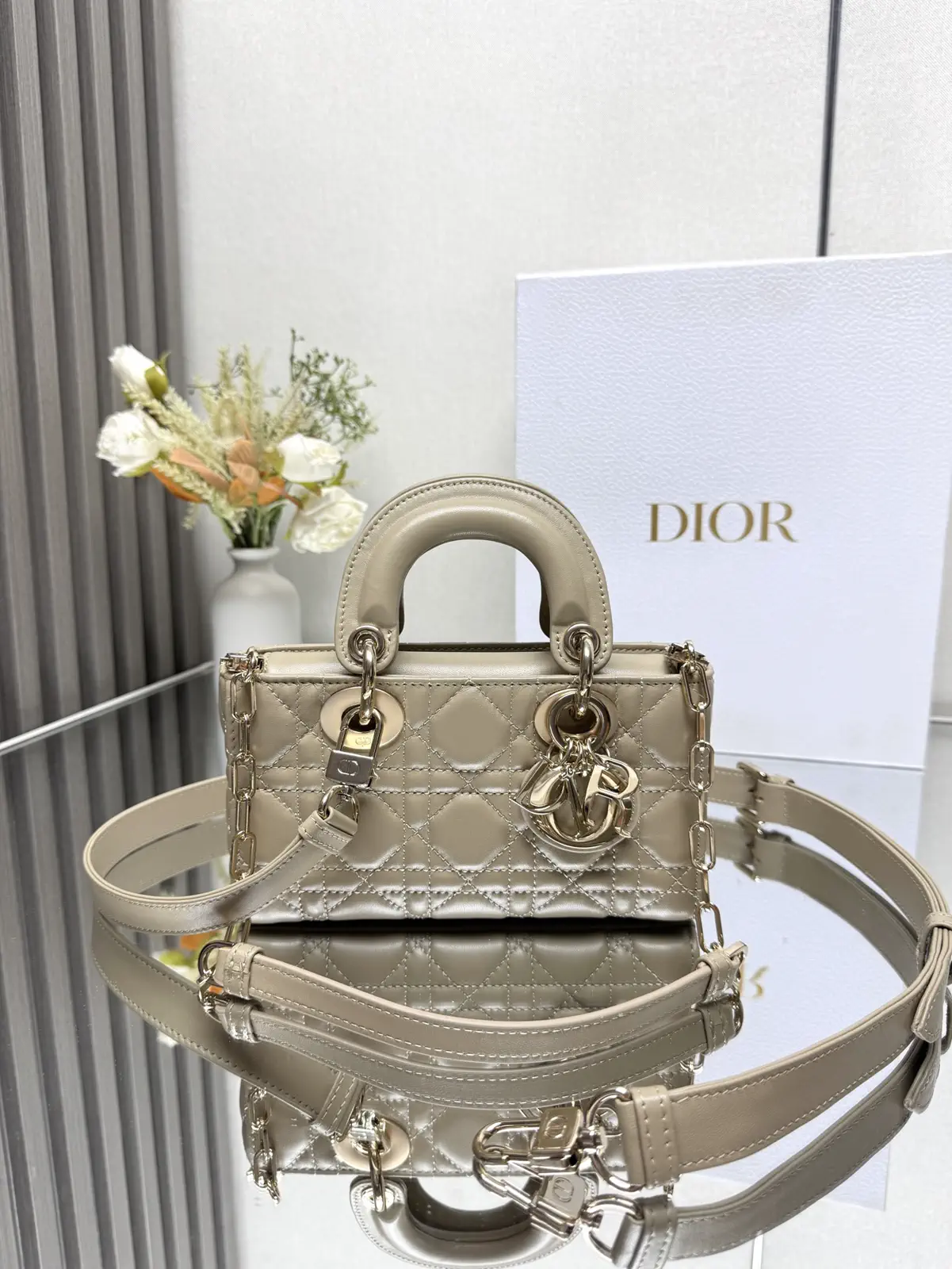 Dior Quilted Mini Top Handle Bag image 1
