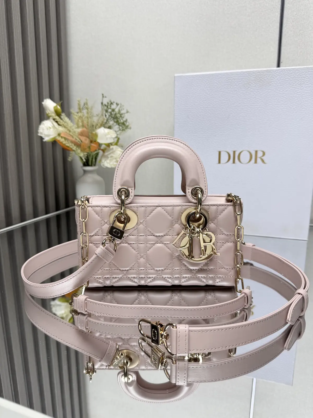 Dior Quilted Mini Top Handle Bag image 1