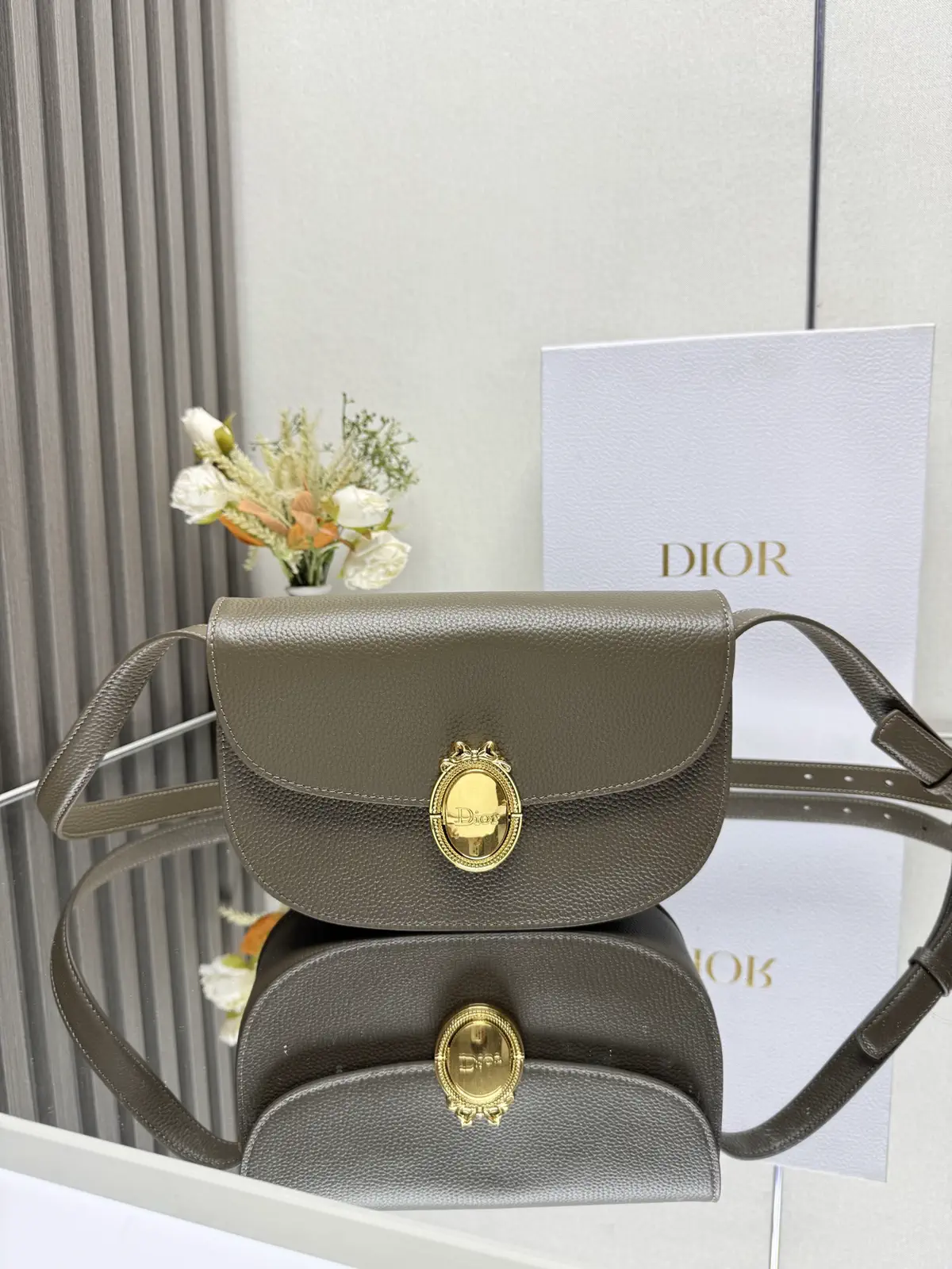 Dior Medaillon Oval Buckle Crossbody Bag image 1