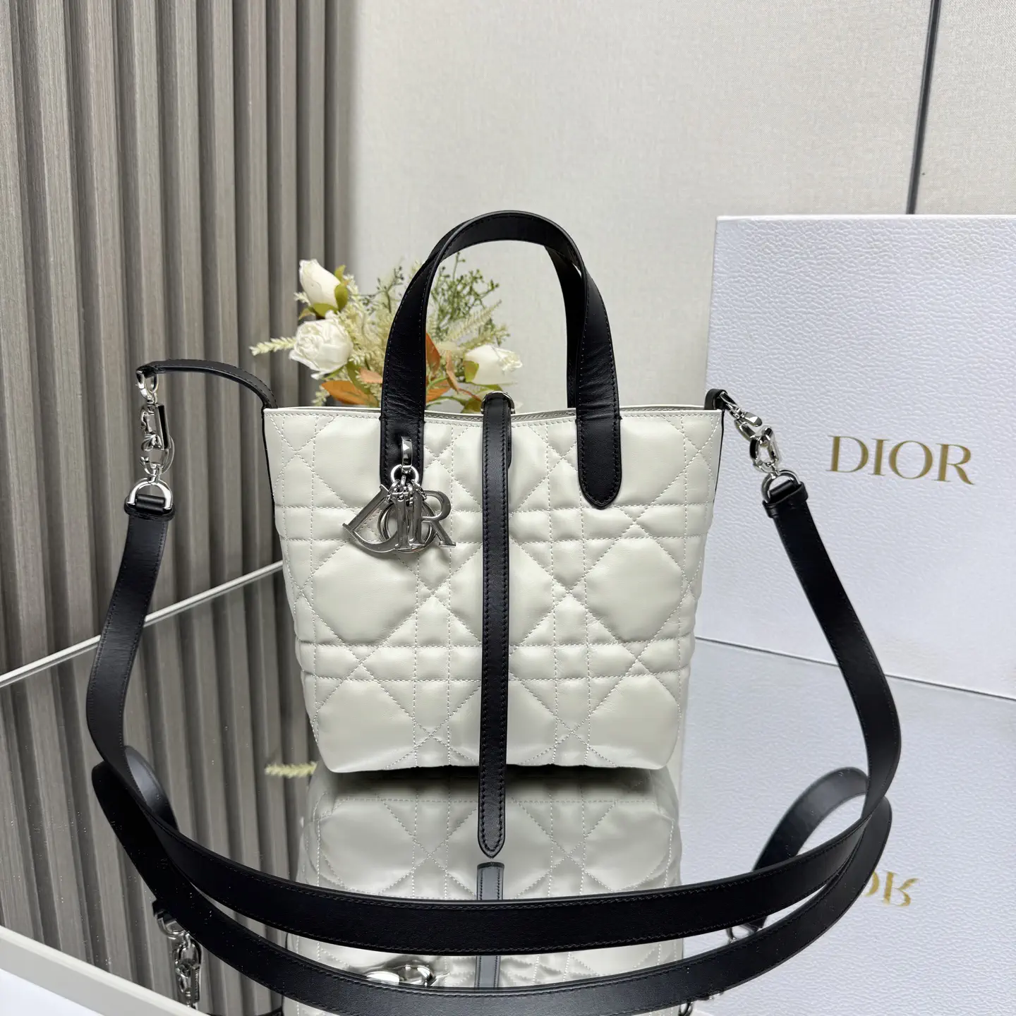 Dior Toujours Vertical Quilted Top Handle Bag image 1