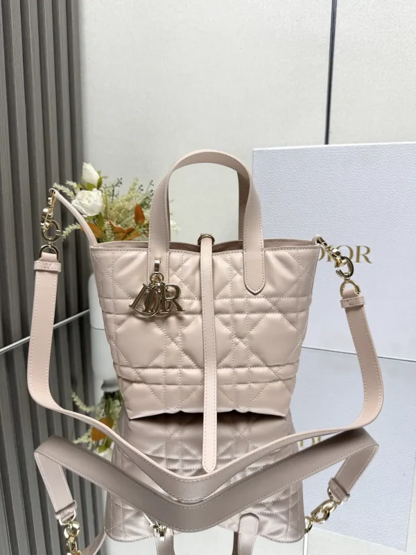 Dior Quilted Leather Toujours Vertical Tote Bag image 1