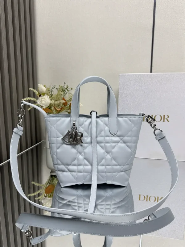 Dior Quilted Leather Top Handle Bag image 1