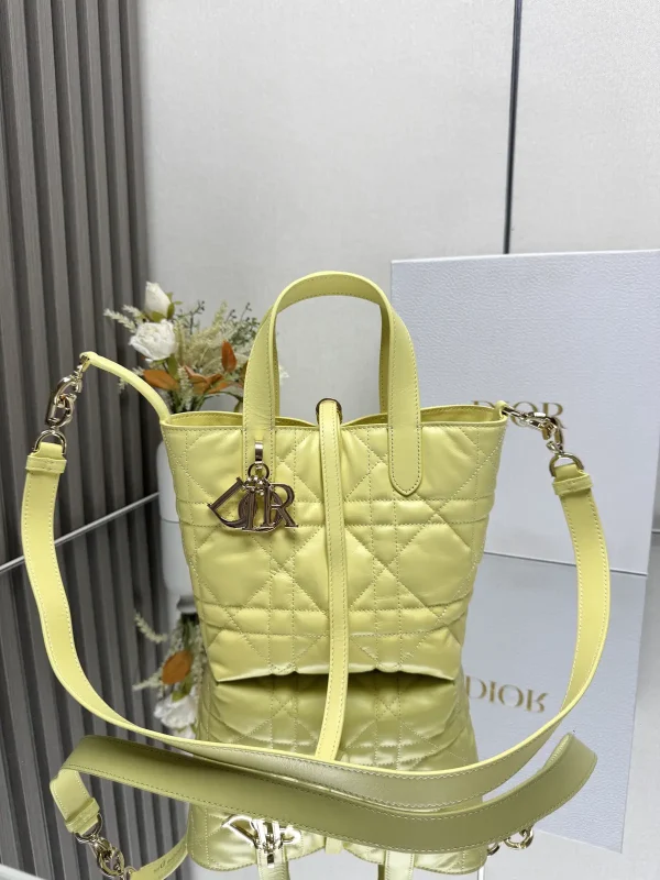 Dior Quilted Leather Top Handle Bag image 1