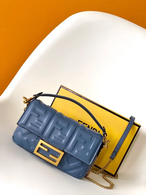 FENDI Baguette Embossed FF Crossbody Bag image 1