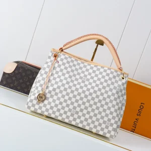Louis Vuitton Damier Azur Canvas Top Handle Bag image 1