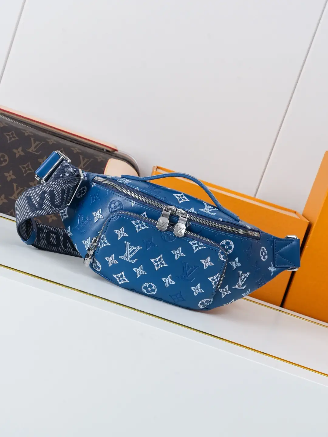Louis Vuitton Blue Monogram Rush Belt Bag image 1