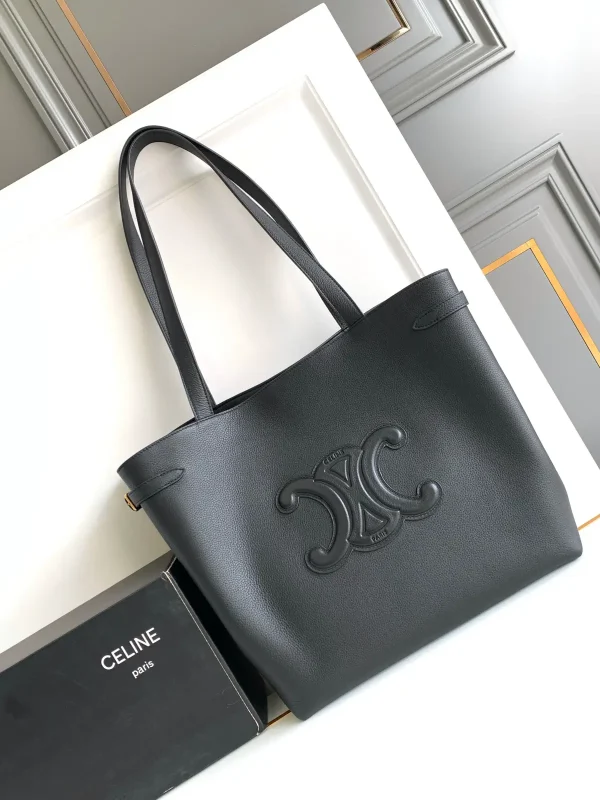 CELINE Cabas Anaïs Grained Leather Tote Bag image 1