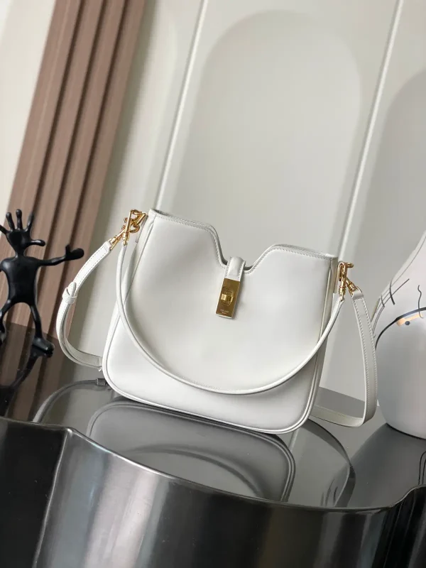 CELINE White Soft 16 Shoulder Bag image 1