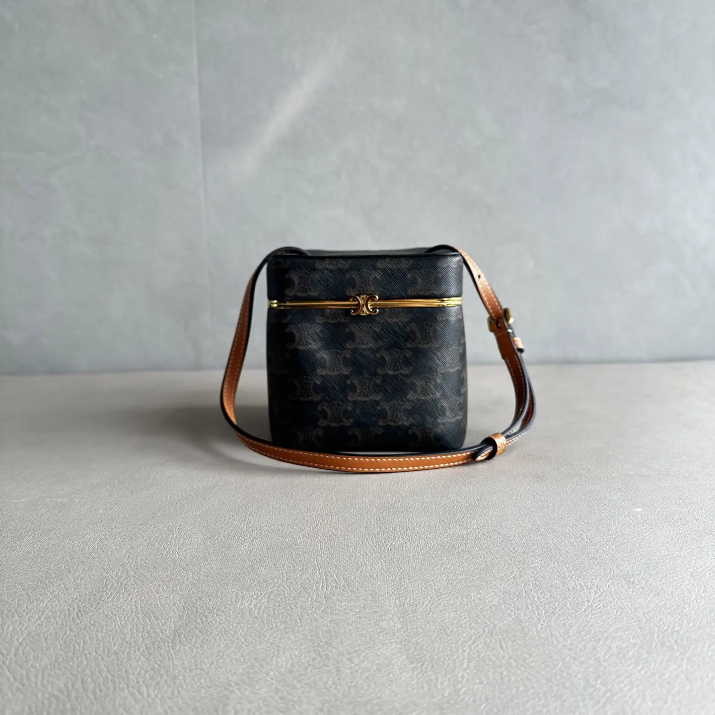 CELINE Triomphe Frame Monogram Box Bag image 1